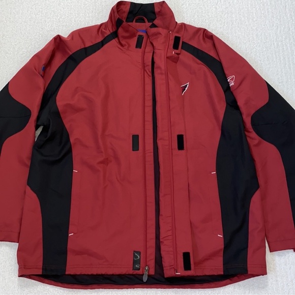 NFL Field Reebok Arizona Cardinals Football League Red & Black Full Zip Jacket 🏈 - Picture 4 of 15